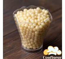 Sugar pearls ivory 6mm -50 grams
