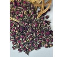 Dried red tea rose buds (50 grams)