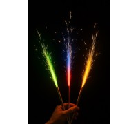 Холодный фонтан кольоровий 10см/4 шт. в торт (феерверк 30 сек)