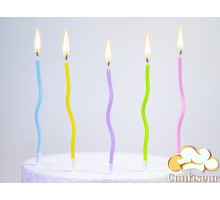 Candles "Colored Pastel Spiral"