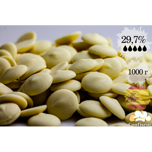 Шоколад белый 29,7% Natra Cacao 1кг
