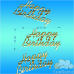 Acrylic decor "Happy Birthday" №2 (gold)