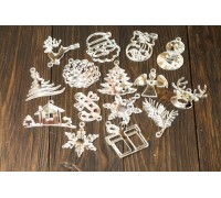 Tag acrylic New Year (silver)