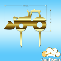 Topper "Tractor" (gold acrylic) Topper "Tractor" (gold acrylic)