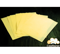 Вафельний папір ультратонкий Жовтий (10 листів)