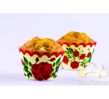 Обёртки для капкейков Китайская роза  (12 штук)