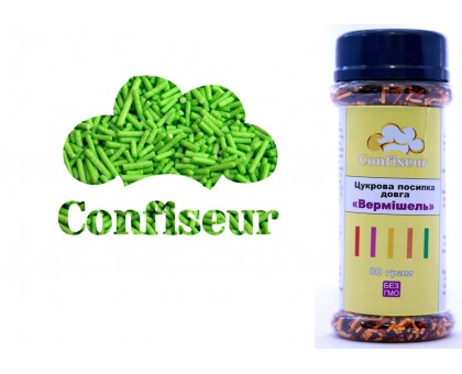 Сахарная вермишель Салатовая (80 грамм)