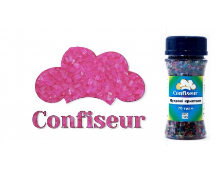 Sugar crystals pink (70g)