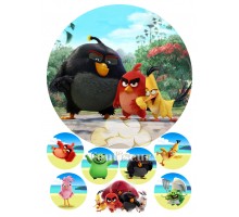 Вафельна картинка "Angry Birds"-1