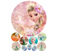 Waffle picture frozen-Elsa