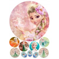 Waffle picture frozen-Elsa