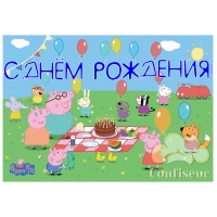 Waffle picture "Peppa Pig"-4