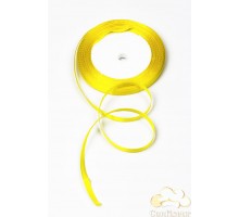 Стрічка атласна 5 мм, одностороння, колір - Жовтий