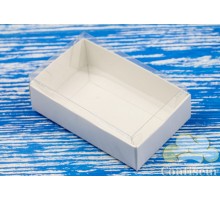 Коробка для конфет белая с окном 95*60*30