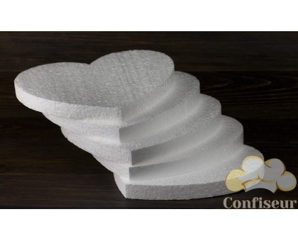 Подложка пенопластовая сердце 24cm