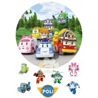Waffle picture "Robocar Poli"-2