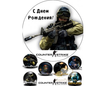 Вафельна картинка "Countre Strike"-1