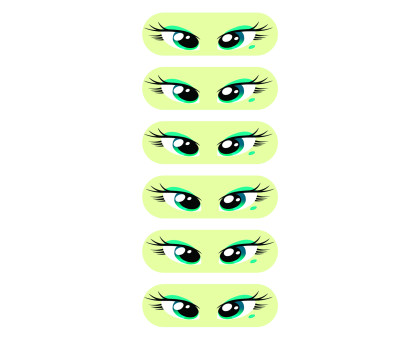 Плівка перекладна А-4 Очі 1шт