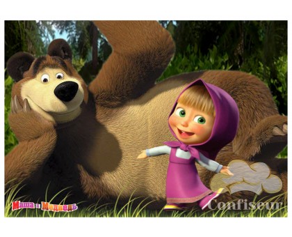 Вафельна картинка "Маша і Ведмідь"-2