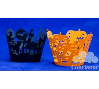 Wrappers for cupcakes Halloween 12 PCs
