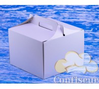 Коробка для торта 255*255*185 белая