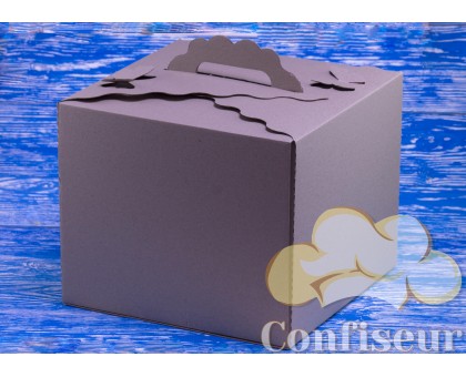 Коробка для торта "Метелик" 250*250*200 бура