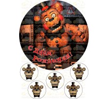 Вафельна картинка "FNAF"-1