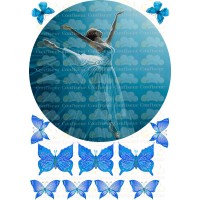 Вафельна картинка "Балерина" - 1