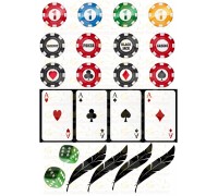 Вафельна картинка "Покер" - 1