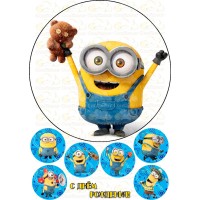 Waffle picture "Minions" -5 