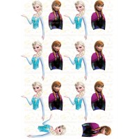 Edible waffle picture "Frozen"-13