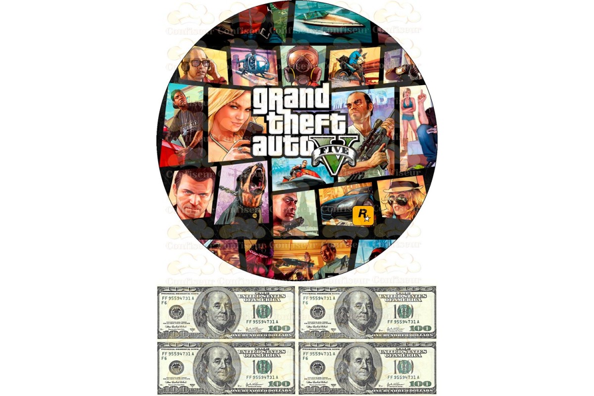 Grand theft auto картинки на торт