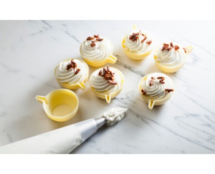 Chocolate coffee cups white chocolate (72 PCs)
