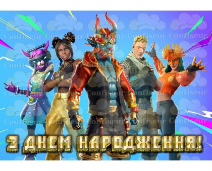 Вафельна картинка "Fortnite"-4