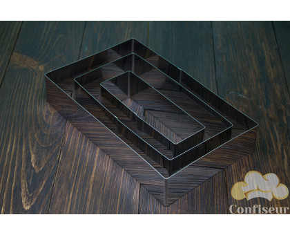 Форми нержавіючі "Прямокутник" (набір 3 шт)