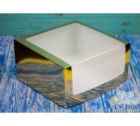 Box for cake 250*250*150 gold