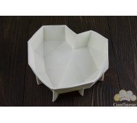 Силіконова форма для Евродесерта"Серце орігамі"180*155*50 мм