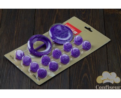 Plastic stamps for decorating cupcakes d 25/60 MST