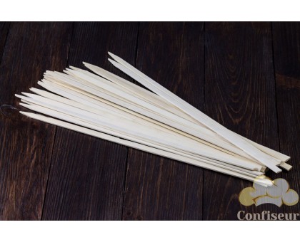 Бамбукові Шпажки плоскі 40см, ширина 1см (25 штук)