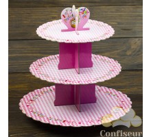 Stand for cupcakes Pink checkered