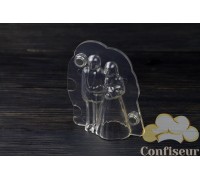 Форма полікарбонатна для шоколаду 3D 