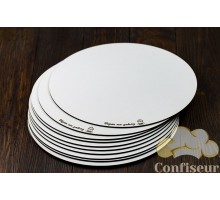 Substrate white MDF circle 25cm