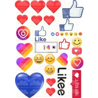 Edible wafers images "Likee" -1