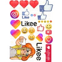 Edible wafers images "Likee" -3