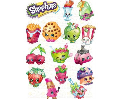 Вафельна картинка "Shopkins"-1