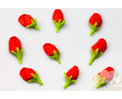 Цукрові квіти "Бутони троянд 1,0 см" 24 шт/уп