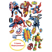 Waffle picture "Super heroes"-6