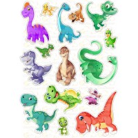 Вафельна картинка "Динозаври" -1