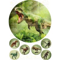 Вафельна картинка "Динозаври" -4