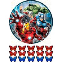 Waffle picture "Super heroes"-3